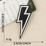 Black and White Embroidered Patch