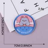 Round Character Embroidered Patch