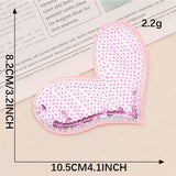 Sequin Heart Embroidered Patch