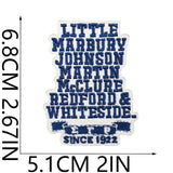 Black Character Embroidered Patch