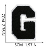 Black Letter Chenille Patch