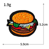 Burger Fries Embroidered Patch