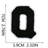 Black Letter Chenille Patch
