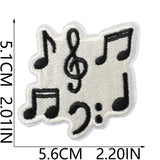 Music Note Embroidered Patch