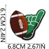 Football Embroidered Patch