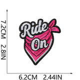 Pink Flame Cowboy Patch