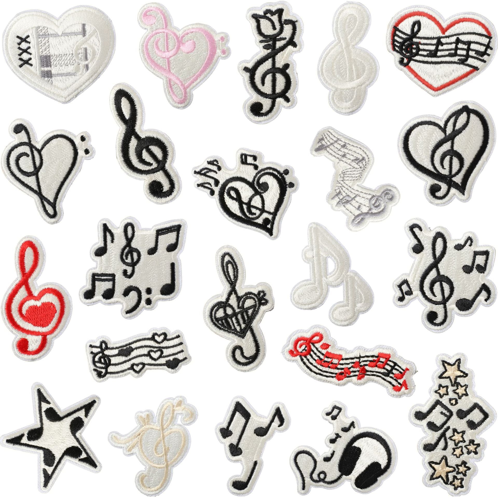 Music Note Embroidered Patch