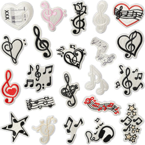 Music Note Embroidered Patch