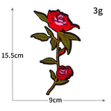 Rose Plum Blossom Embroidered Patch