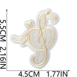 Music Note Embroidered Patch