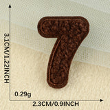 Mini Number Chenille Patch