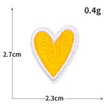 Smiley Heart Embroidered Patch