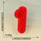 Mini Number Chenille Patch