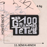 Self-Adhesive English Letter Embroidered Patch