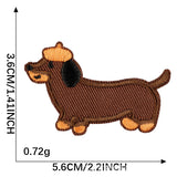Self-Adhesive Dachshund Embroidered Patch
