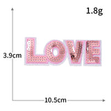LOVE Heart Sequin Patch