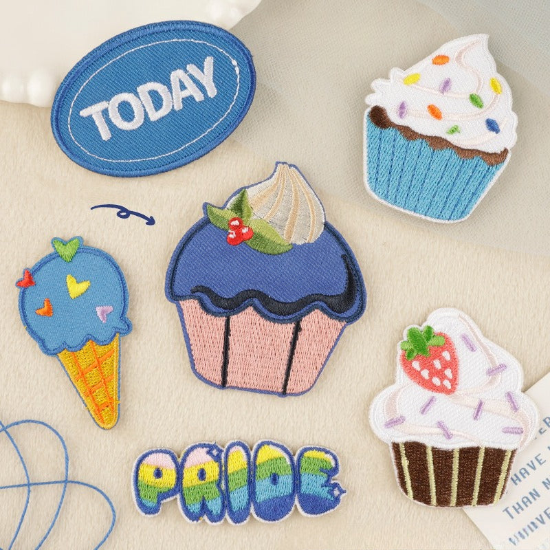 Self-Adhesive Cake Embroidered Patch