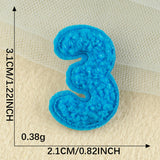 Mini Number Chenille Patch