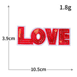 LOVE Heart Sequin Patch