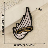 Cartoon English Embroidered Patch
