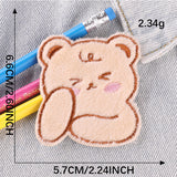 Self-Adhesive Teddy Bear Embroidered Patch