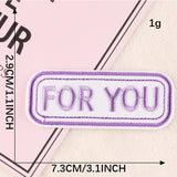 Cartoon Letter Character Embroidered Patch
