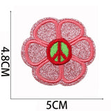 Pink Leopard Embroidered Patch