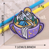 Camping Glasses Embroidered Patch
