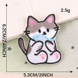 Cartoon Cat Embroidered Patch