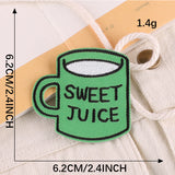 Cup Letter Embroidered Patch