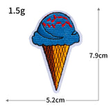 Ice Cream Embroidered Patch