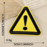 Round Warning Badge Patch