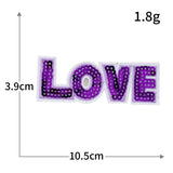 LOVE Heart Sequin Patch