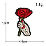Hand Gesture Embroidered Patch