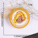 Round Character Embroidered Patch