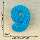 Mini Number Chenille Patch