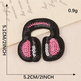 Sequin Rose Embroidered Patch