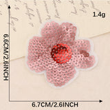 Sequin Rose Embroidered Patch
