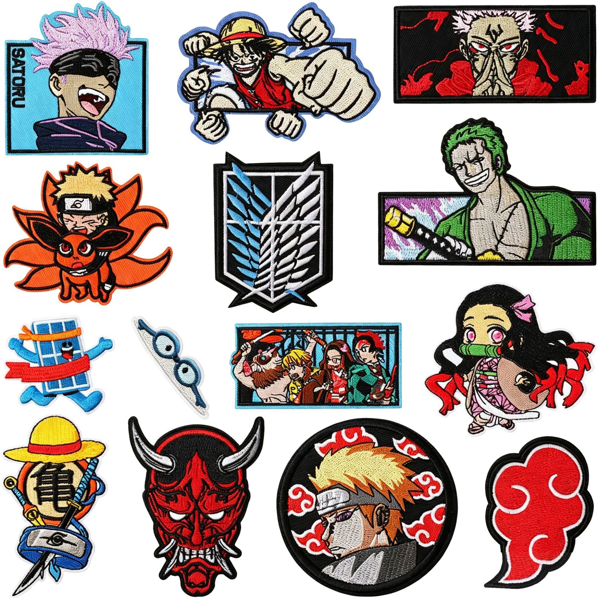 Manga Character Embroidered Patch