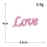 LOVE Heart Sequin Patch