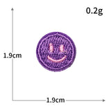 Smiley Heart Embroidered Patch