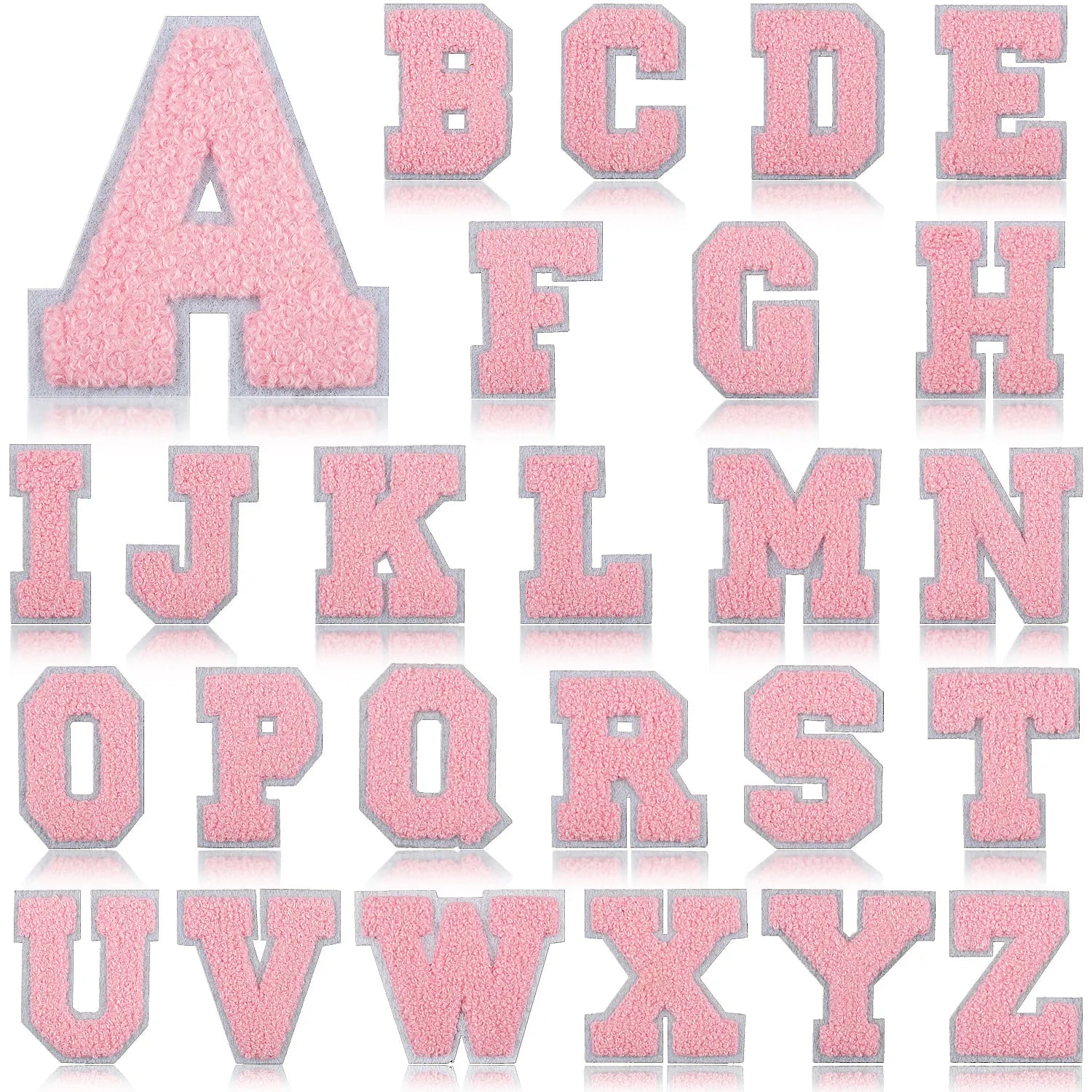 Black Letter Chenille Patch