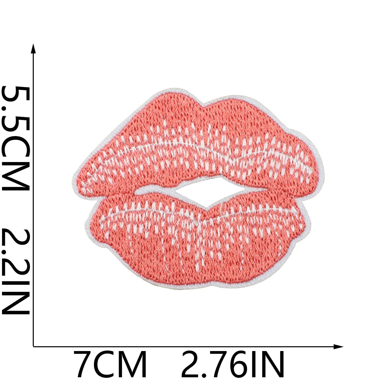 Star Lip Embroidered Patch
