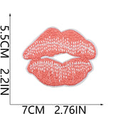 Star Lip Embroidered Patch