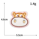 Self-Adhesive Animal Face Embroidered Patch