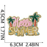 Summer Beach Chenille Patch