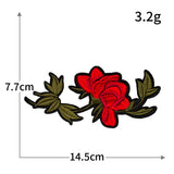 Rose Plum Blossom Embroidered Patch