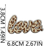 Lipstick Leopard Heart Patch