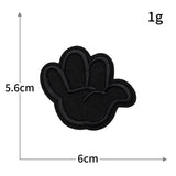 Self-Adhesive Black Letter Badge Patch