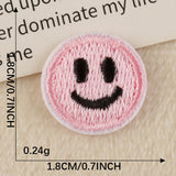 Heart Smiley Embroidered Patch